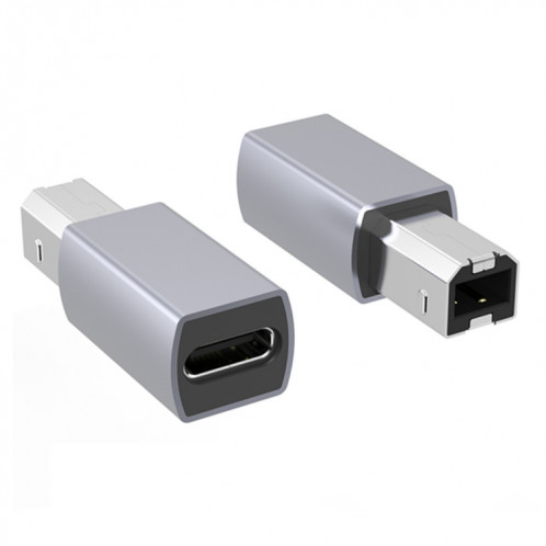 2 pièces JUNSUNMAY USB Type-C Femelle à Mâle USB 2.0 Type-B Adaptateur Convertisseur Connecteur pour Imprimantes Scanner Piano Électrique SJ1702171-36
