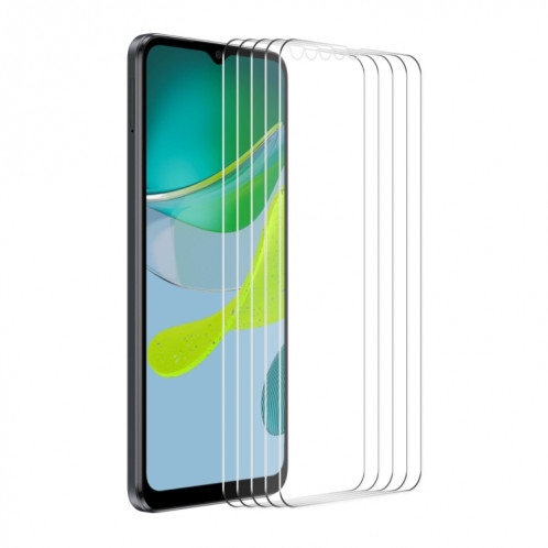 Pour Motorola Moto E13 5 pièces ENKAY 0.26mm 9H 2.5D haute Film de verre trempé aluminium-silicium SE56081949-37