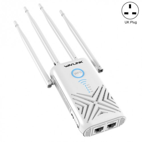 WAVLINK WN579X3 avec antennes 5dBi routeur sans fil AC1200 répéteur WiFi double bande 2.4G / 5G, prise: prise britannique SW7802850-38