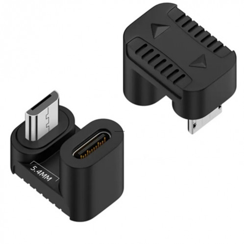 Adaptateur de type C femelle vers micro USB mâle, transmission de données, spécification : type C femelle vers micro mâle en forme de U. SH2701114-38