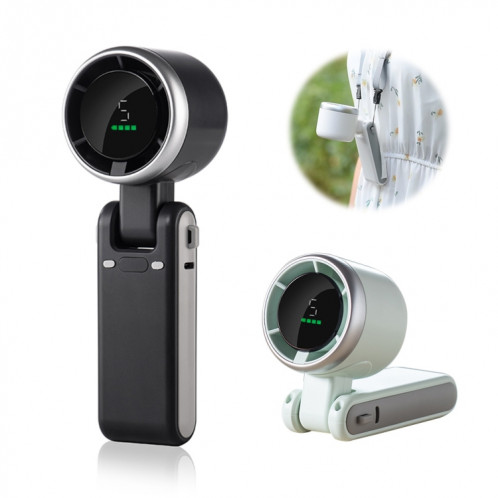 ENKAY Hat-Prince 3600mAh Batterie Max 8H Temps de refroidissement Ventilateur Turbo à col pliable avec affichage numérique (Noir) SE101B1164-38