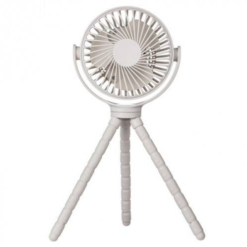 WX1020 Portable ventilateur d'été Flexible trépied poulpe bébé poussette ventilateur de bureau (blanc) SH401D527-37