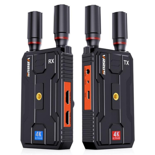 VRRIIS 097PRO Transmetteur-récepteur audio/vidéo sans fil pour extérieur, extension 4K HD, prise britannique SH83021854-39