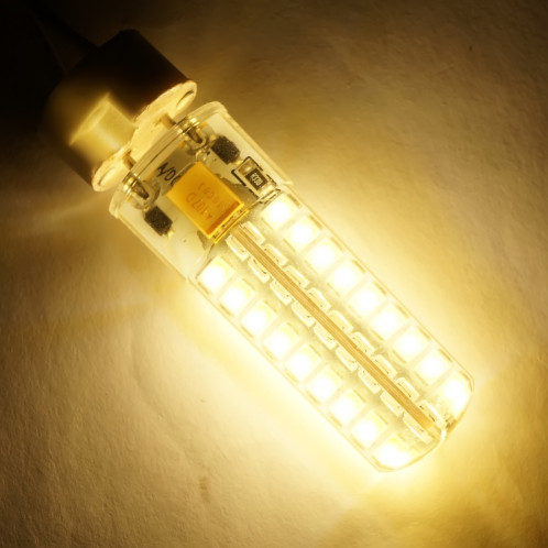 GY6.35 5W SMD2835 72LEDs ampoule de maïs en silicone à intensité variable pour lustre accessoires d'éclairage de lampe en cristal, AC 12V (blanc chaud) SH801A569-35