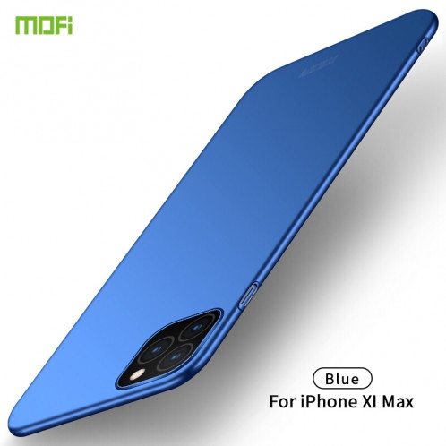 Étui rigide ultra-mince pour PC MOFI givré pour iPhone 11 Pro Max (Bleu) SM102B198-310