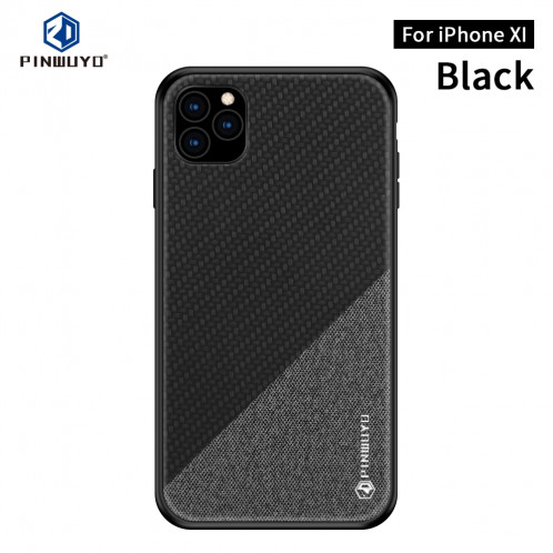 PINWUYO Étui de protection antidérapant pour PC et TPU série pour iPhone 11 Pro (noir) SP704A1427-311