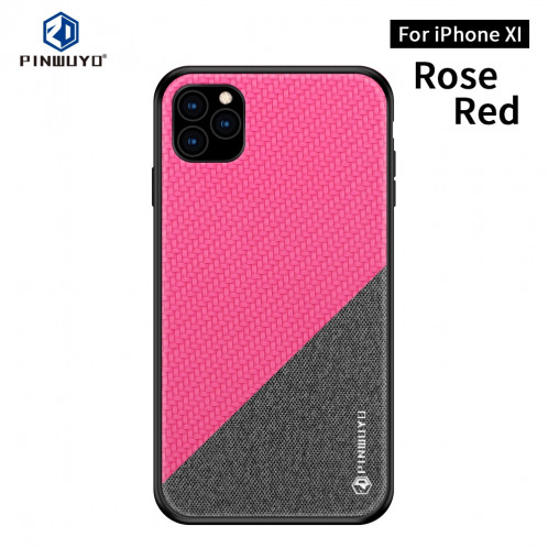 PINWUYO Étui de protection anti-choc pour PC et TPU, série spéciale, pour iPhone 11 Pro (rouge) SP704E1339-311