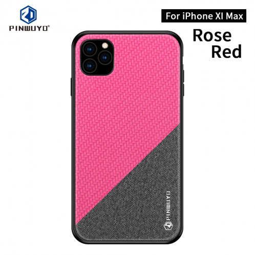 PINWUYO Étui de protection anti-choc pour PC et TPU, série spéciale, pour iPhone 11 Pro Max (rouge) SP705E1679-311