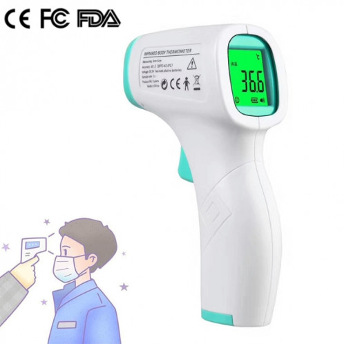 Thermomètre numérique LCD sans contact Thermomètre infrarouge portatif pour le corps du front pour bébé adulte SH88291754-311