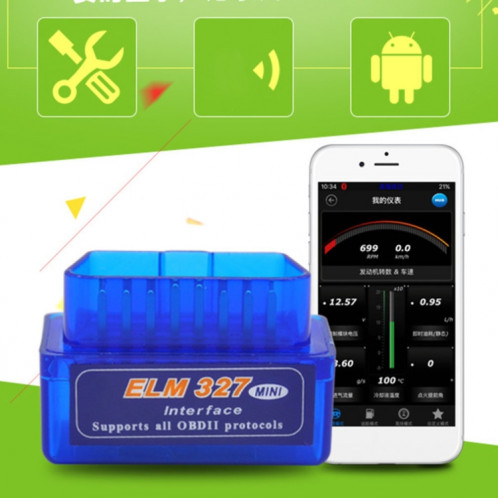 Nouveau OBD V2.1 mini ELM327 OBD2 Bluetooth Auto Scanner OBDII 2 voiture ELM 327 testeur outil de Diagnostic pour Android Windows Symbian SI496228-36