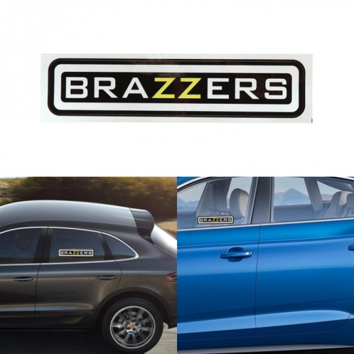 10 PCS BRAZZERS autocollants de voiture Taille: 4.9x22.5cm SH8452719-37