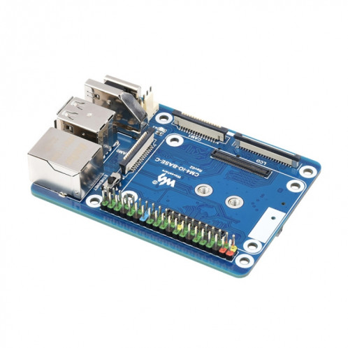 Waveshare CM4-IO-BASE-C pour module de calcul Raspberry Pi 4 Mini carte de base, 23228 SW4047303-36