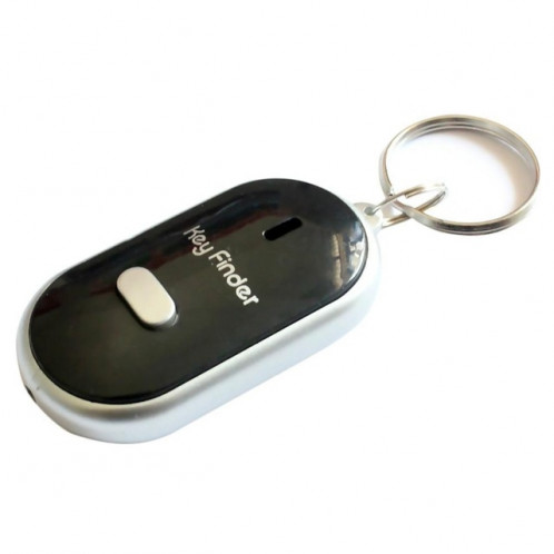 Mini LED Whistle Key Finder Clignotant Bip à Distance Perdu Keyfinder Locator Porte-clés pour enfants (noir) SH301D896-36