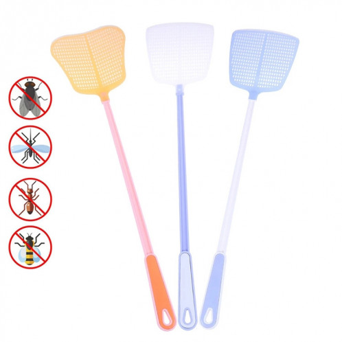 Tapette à mouches en plastique à Long manche pour la maison, tapette à moustiques, livraison de couleurs aléatoires SH78431310-37