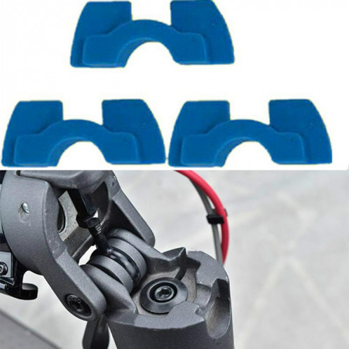 Amortisseur en caoutchouc de poignée debout antichoc à absorption des chocs 3 pièces pour scooter électrique Xiaomi Mijia M365 (bleu) SH701D1336-35