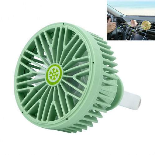 Ventilateur de ventilation de voiture Interface USB multifonction Mini lampe LED Ventilateur de voiture (vert) SH201D1801-37