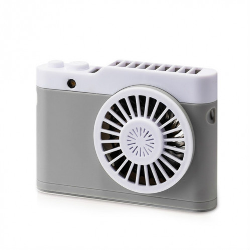 Mini ventilateur portatif pour appareil photo de charge USB suspendu petit ventilateur (gris) SH301A244-37