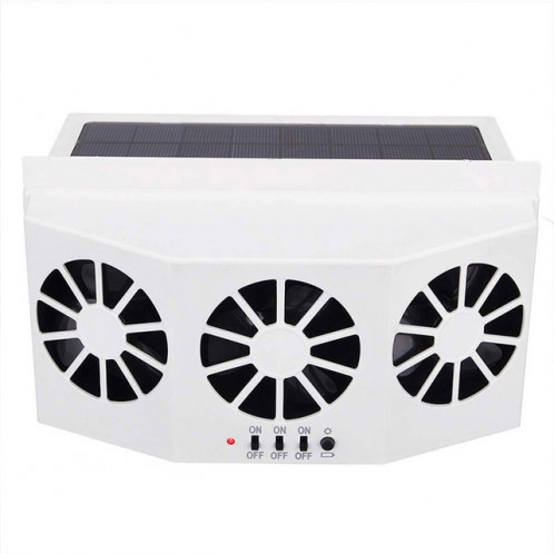 Radiateur de voiture solaire à économie d'énergie Protection de l'environnement désodorisation de désodorisation de désintoxication radiateur (blanc) SH901B439-37