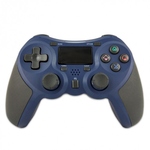 Manette de jeu sans fil caoutchoutée Bluetooth pour hôte PS4 (bleu) SH601B202-37