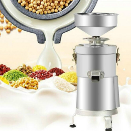 Machine de tofu de lait de soja de broyage frais de séparation de boue de grande capacité de raffineur d'acier inoxydable de ménage de 100 / 1100W, prise de CN (argent) SH101A1678-38