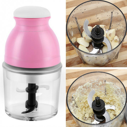 Tasse de mélange portable Presse-agrumes de lait de soja électrique Machine de cuisson multifonction Hachoir à viande (rose) SH401A668-310