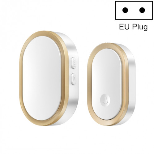 CACAZI A99 HOME SMART SMART REMOTE SORTEBELL PERSONNEL PAGER, Style: Plug UE (Golden) SC602B1861-37