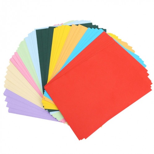 100 Feuilles A4 Papier D'impression Couleur Enfants DIY Découpe De Papier Origami À La Main (10 Couleurs) SH301A941-36