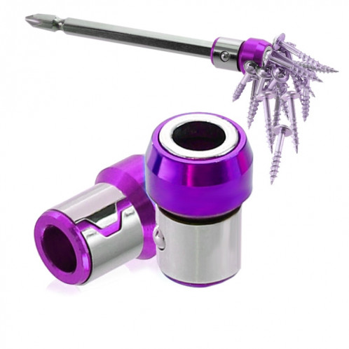 Tête de tournevis entièrement en métal avec aimant (violet) SH101B1925-38