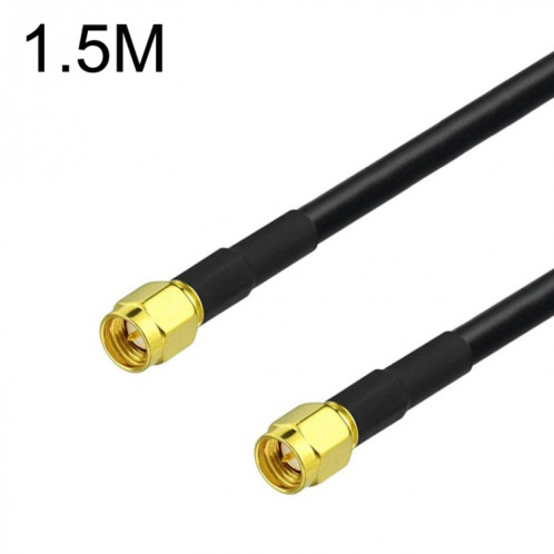 Câble adaptateur coaxial SMA mâle vers SMA mâle RG58, longueur du câble : 1,5 m. SH9303740-34