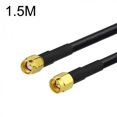Câble adaptateur coaxial SMA mâle vers RP-SMA mâle RG58, longueur du câble : 1,5 m. SH19031049-34