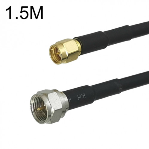 Câble adaptateur coaxial SMA mâle vers F TV mâle RG58, longueur du câble : 1,5 m. SH50031349-35