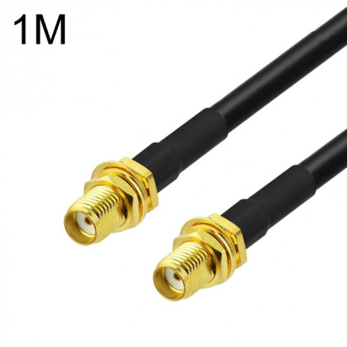 Câble adaptateur coaxial SMA femelle vers SMA femelle RG58, longueur du câble : 1 m. SH5402243-34
