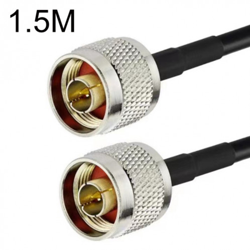 Câble adaptateur coaxial N mâle vers N mâle RG58, longueur du câble : 1,5 m. SH5903122-34