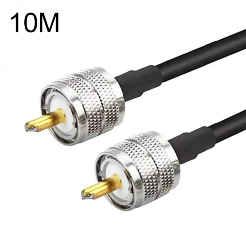 Câble adaptateur coaxial UHF mâle vers UHF mâle RG58, longueur du câble : 10 m. SH60061904-35