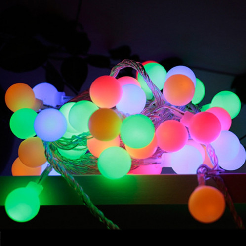 Décoration intérieure et extérieure de festival de chaîne lumineuse de boule imperméable de LED, couleur: 30 LED colorées prise de l'UE SH0910949-36