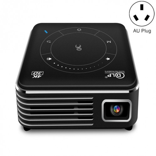 P11 4K HD DLP MINI MINI 3D Projecteur 4G + 32G Smart Micro Projecteur PRATICIRE, Style: Fiche Au Fix (Noir) SH404A835-37