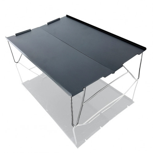 Portable extérieur Mini aluminium Table de pique-nique pliant ultralight Camping Pêche autonome Barbecue Petite table basse (Noir) SH901A815-38