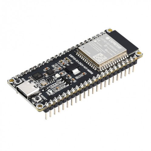 Microcontrôleur Waveshare ESP32-S3 Carte de développement Wi-Fi 2,4 GHz ESP32-S3-WROOM-1-N8R8 Module Standard Ver.Avec en-tête d'épingle SW1902238-311