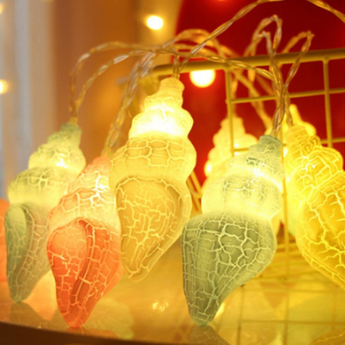 3m 20 LED USB Power Small Conch Creative LED Light String Home Room Holiday Decoration (Warm White Light) SH704A1154-37