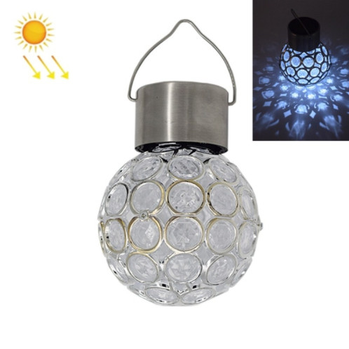 Lampe de jardin décorative à boule creuse solaire 2 PCS (lumière blanche) SH701A653-38