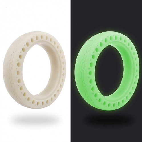 M0137 pour accessoires de scooter électrique Xiaomi Mijia M365 8.5 pouces motif absorbant les chocs pneu solide en nid d'abeille pneu fluorescent (vert fluorescent) SH901A877-35