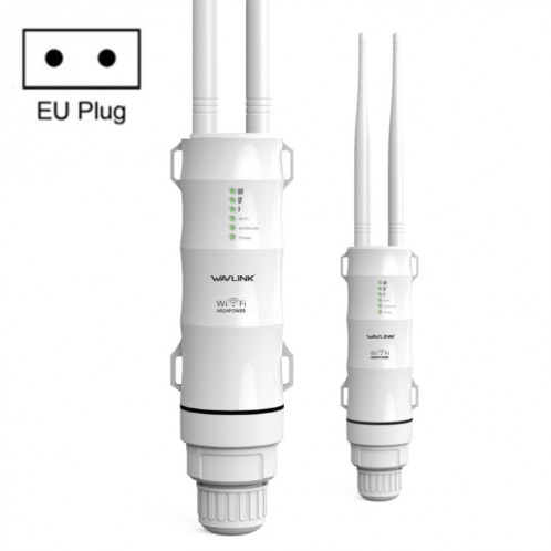 Répéteur extérieur haute puissance double fréquence WAVLINK AC600 AP 2.4G / 5G, type Pulg: SW6701913-310