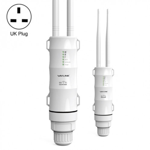 Répéteur extérieur haute puissance double fréquence WAVLINK AC600 AP 2.4G / 5G, type Pulg: prise britannique SW67041854-310
