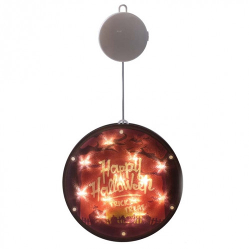 2 PCS Halloween Star String Light Show Fenêtre Horreur Décoration LED Lampe suspendue à piles (cimetière) SH701A55-36