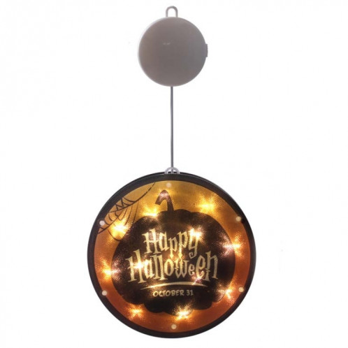 2 PCS Halloween Star String Light Show Fenêtre Horreur Décoration LED Lampe suspendue à piles (Happy Halloween) SH701I777-36