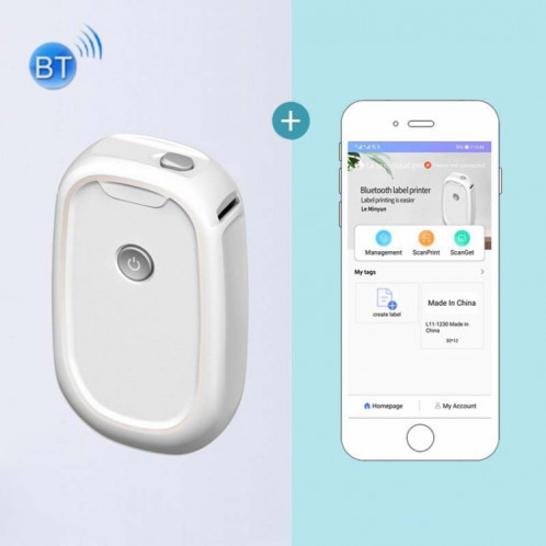 Machine portative d'étiquette de Bluetooth de maison d'imprimante d'étiquettes thermique L11 sans papier SH26291464-37