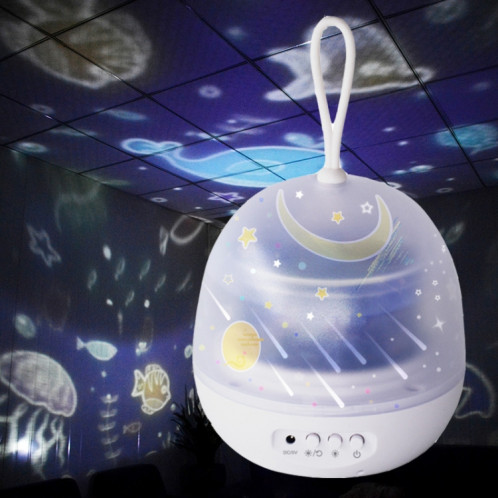 Lampe de projection Starlight USB Fantasy Atmosphere Veilleuse rotative à LED SH501A802-310