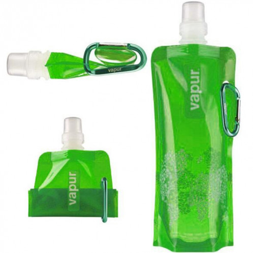 0.5L Portable Ultralight Pliable Silicone Sac D'eau En Plein Air Sports Fournitures Randonnée Camping Flacon Souple Sac Étanche (Vert) SH401C1689-36