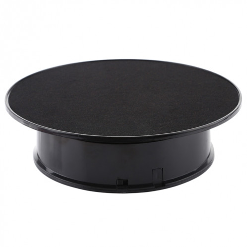 30cm 360 degrés Stand de platine tournant électrique de tournage vidéo Vidéo Propps de tournage de plateau tournant pour la photographie, charge 4 kg (noir) SH602B157-36