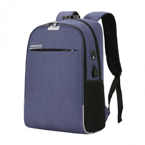 Sac à dos pour ordinateur portable Sacs d'école Sac à dos de voyage anti-vol avec port de chargement USB (bleu) SH901B0-37